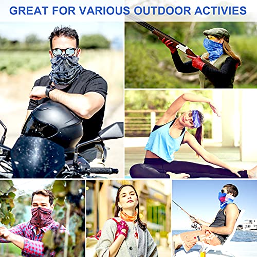 Lenboken LBK-B6-21 6 Pack Neck Gaiter Elastic Balaclavas Face Mask Versatile Bandana thumb #6