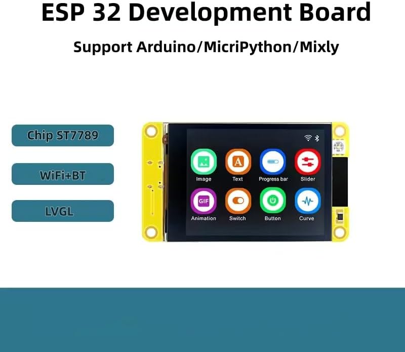 ESP32 3.2inch Display Development Board,TFT Capacitive Touch Screen with WiFi+BT,240x320 LCD Screen for Arduino