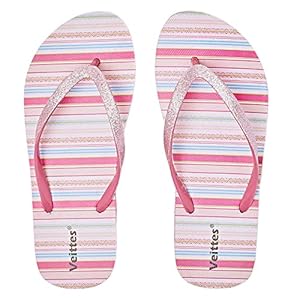 Veittes Damessandalen, flipflops, zacht, strand, zwembad, kleurrijk patroon, print, slide schoenen.