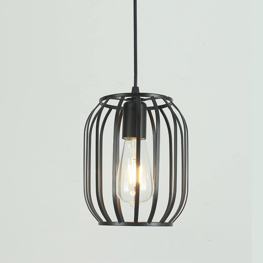 Mengjay Pendant Light Vintage Metal lampshade Retro E27 Hanging lamp with Geometric Triangle Design Industrial Ceiling Light Hanging lamp for Bedroom, Living Room, Restaurant (Style:O)