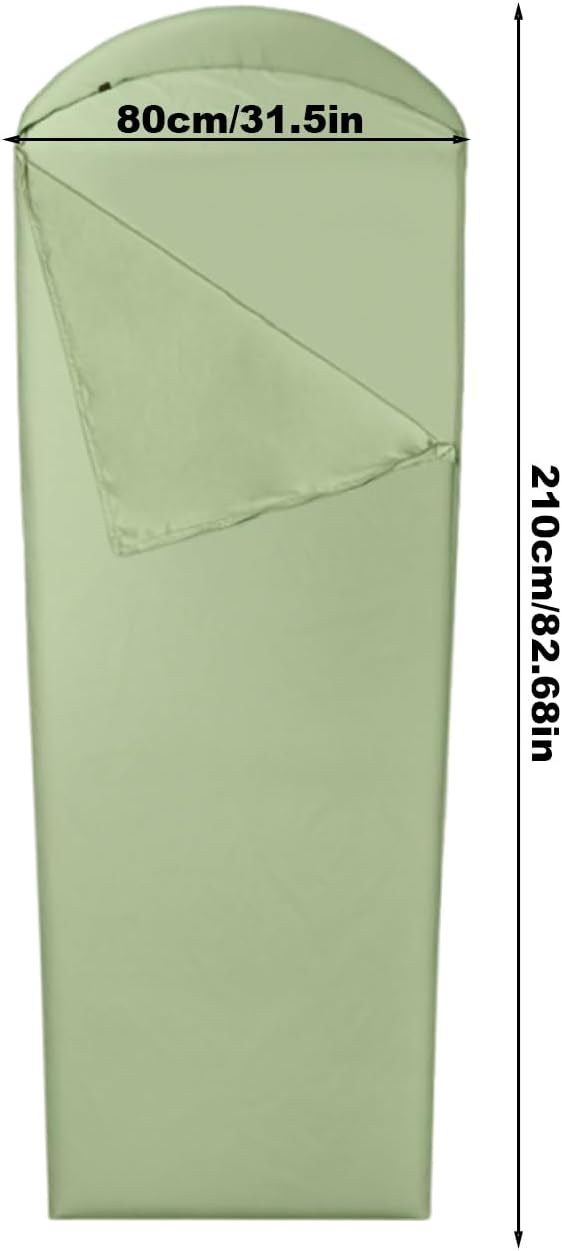 Sleeping Bag Liner Lightweight,Hiking Sleep Sheets | Foldable Sleep Sack for Travelers Light Sleepers Festival Attendees Camping Hiking Mountain Climbing Summer Camp Road Trips