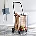 Honey-Can-Do Black Four Wheel Utility Cart, Medium