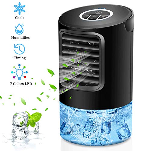 OVPPH Portable Air Conditioner, Personal Air Cooler Fan Desk Fan Space Mini Table