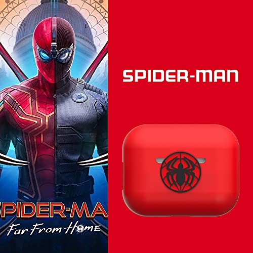 Narym Silicone Case With Avengers Character Compatible With Airpods Pro 3Rd Gen 2019 Release Spider Man Red Spider Man Red For Airpods Pro 3Rd Gen #TOP4