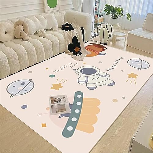 Kunsen deko Wohnzimmer antirutsch Teppich Cartoon Druck Design Sofa Teppich rechteckige Anti Milbe balkonteppich