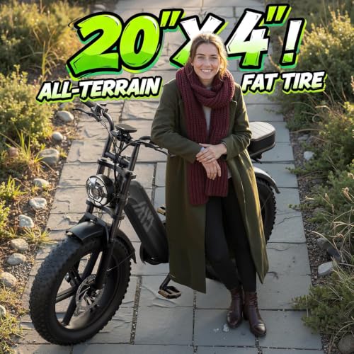 Image of TST Electric Bike for Adults, 48V 15Ah Battery for Urban Cycling, Fat Tire | 1500W Peak Motor, Dual Suspension ,7-speed Gears, 3 Working Modes, Suitable for Commuters and Beginner Cyclists, Powerful