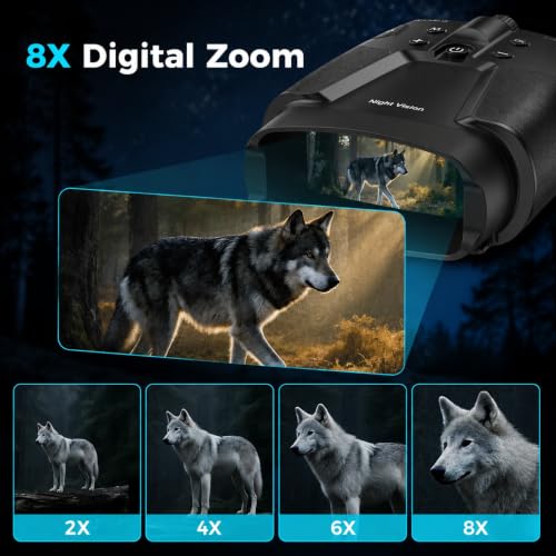 Image of Vtiisama Night Vision Goggles, Digital Night Vision Binoculars for Adults