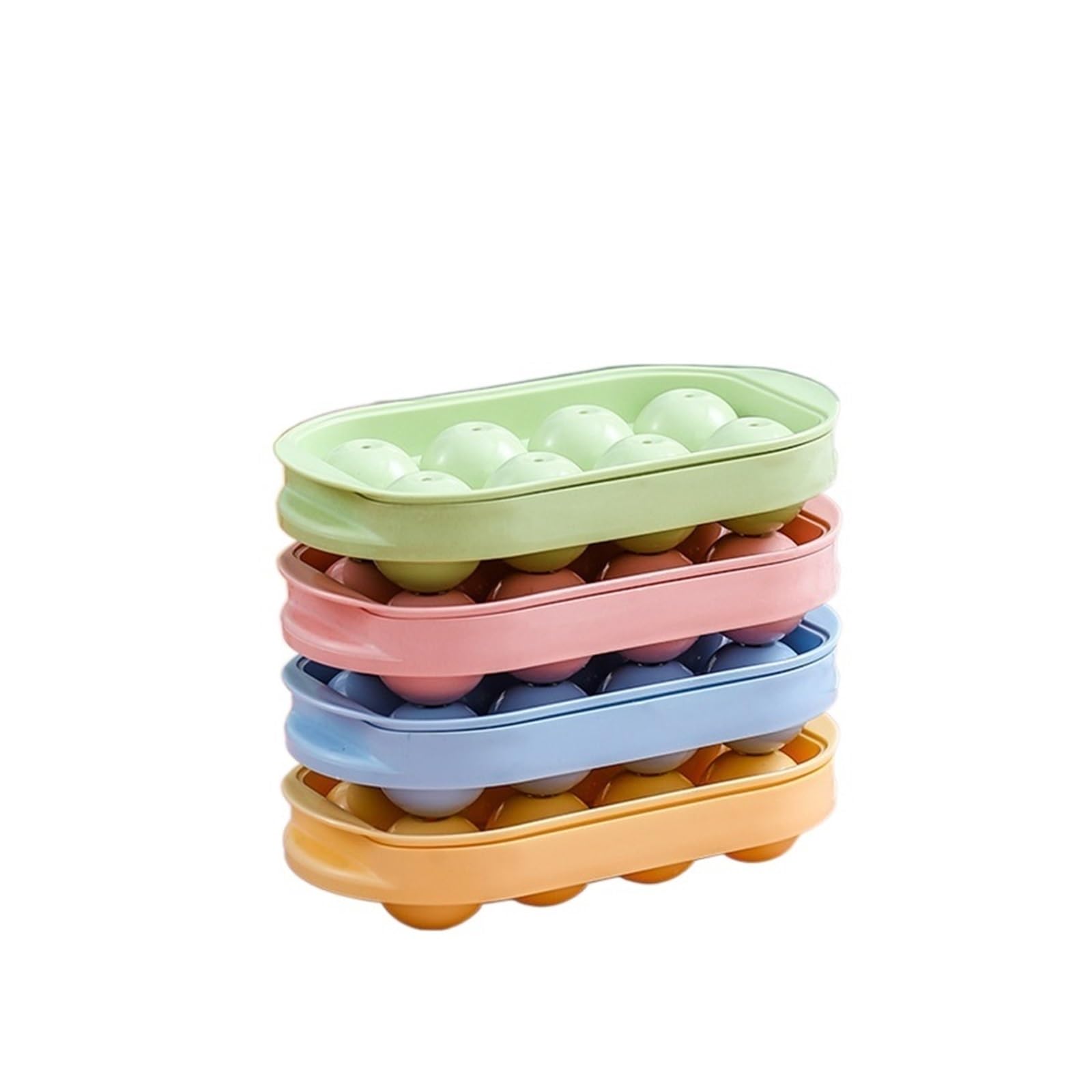 Vassoio per cubetti di Ghiaccio Rotondo Stampo per Ghiaccio colorato Rombo Vassoio Fai-da-Te Cube Maker Forme per stampi in plastica PP Stampo per Uso Alimentare Utensili da Cucina Stampo per Gelato