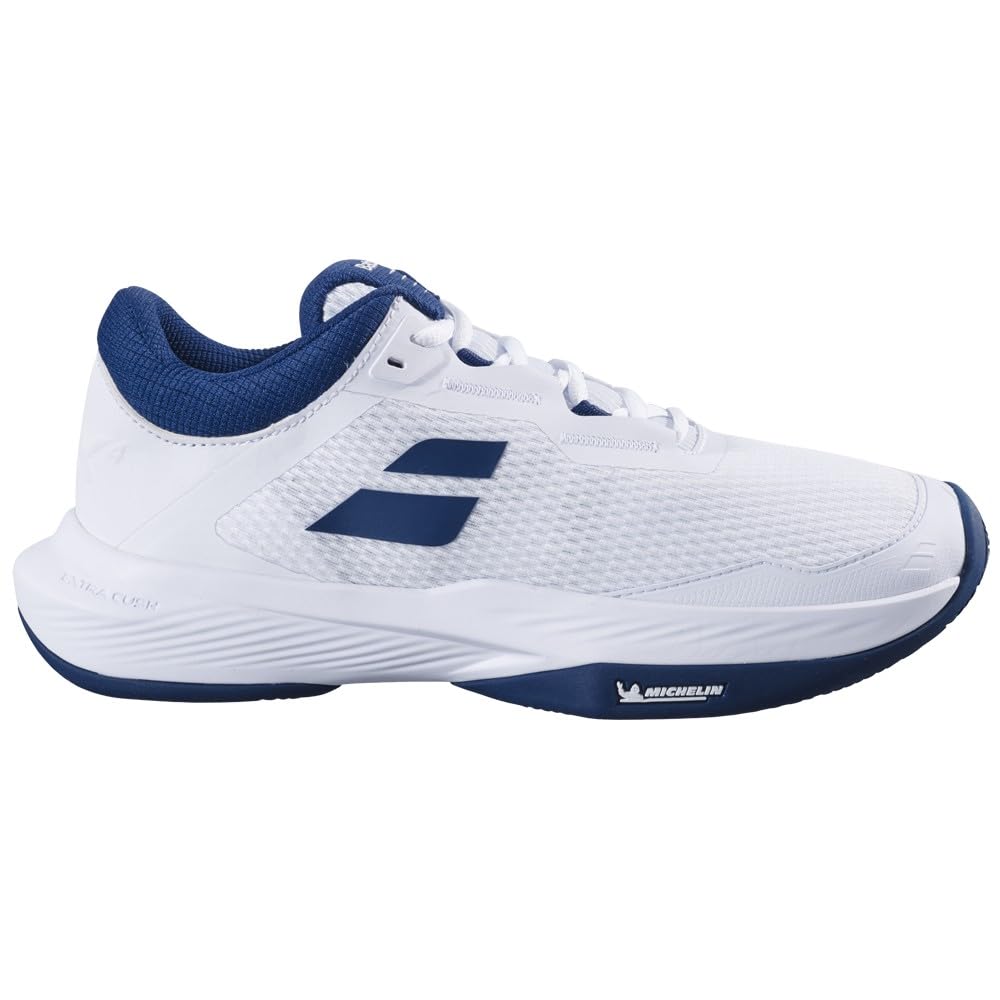 Babolat Herren SFX 4 Cly Tennisschuhe Sandplatzschuh Weiß-Dunkelblau Eu Neu