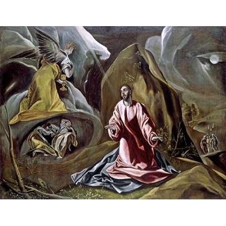 ArtDirect The Agony in the Garden Unframed Art Print Giclee Poster by Greco, El - Ready for Framing with Customization Sizes 10x8, 14x11, 20x15, 31x24, 47x36, and 60x46 Inches