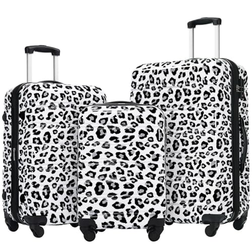 3 Piece Hardshell Luggage Sets Suitcases 20/24/28 Inch Travel Suitcase Rolling Luggagewith TSA Lock Spinner Wheels Travel Case