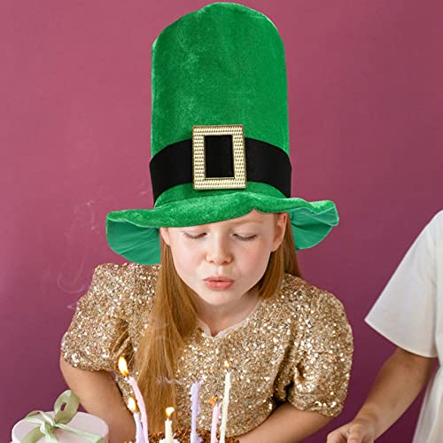 LUOZZY Conjunto de chapéu de barba gravata borboleta St Patricks Day Kit de vestir Irish St Patricks