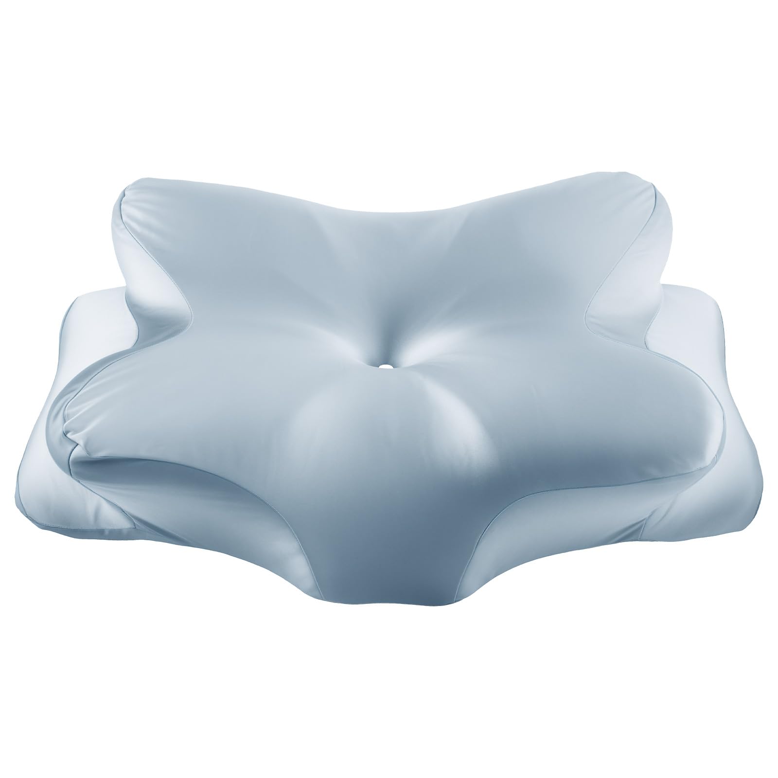 Sesaver Satin Cervical Pillowcase, Smooth Neck Support Pillow Cover(Blue) — image 1