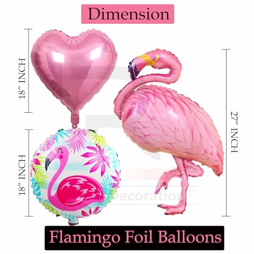 Image of Rozi Decoration Flamingo Latex, Cardstock, Foil Birthday Decoration Items Set of 36 Pcs Pool Party Birthday Decoration | Beach Theme Decoration Items | Flamingo Theme Birthday Decoration, Pink