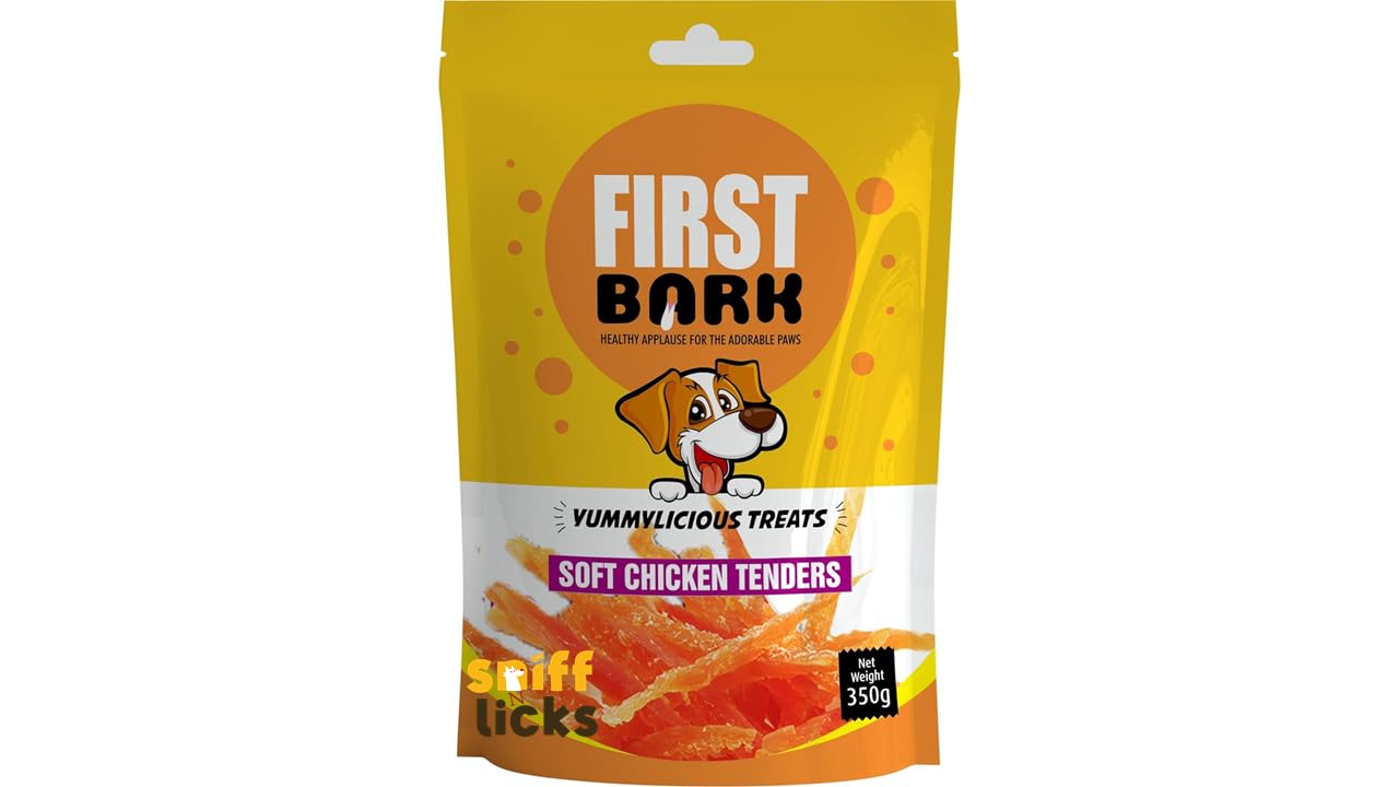 First Bark Perfect Healthy Training & Yummylicious Treats for Your Dog Soft Chicken Tender (Pack of 5-350g) by Sniff N Licks (B0CT85CH12) Amazon Price History, Amazon Price Tracker