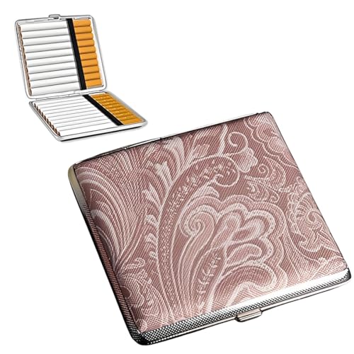 KYLOS 1 Pièce Boite A Cigarette Rose Pour Femme, Étui En Aluminium Avec Fermeture Magnétique, Taille Normale, Protection Élégante