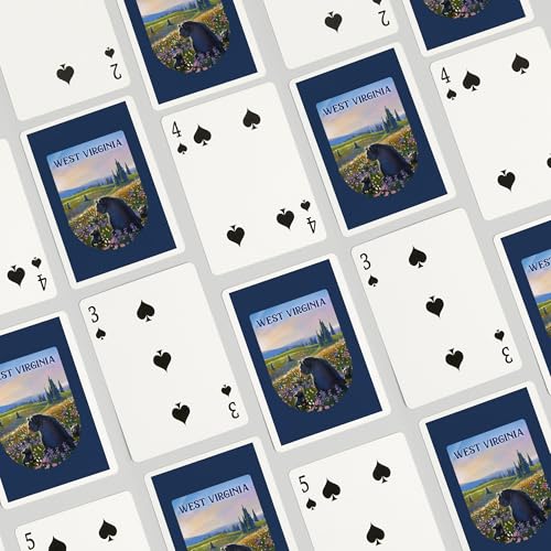 Lantern Press Naipes West Virginia Bear Family Poker miniatura 4