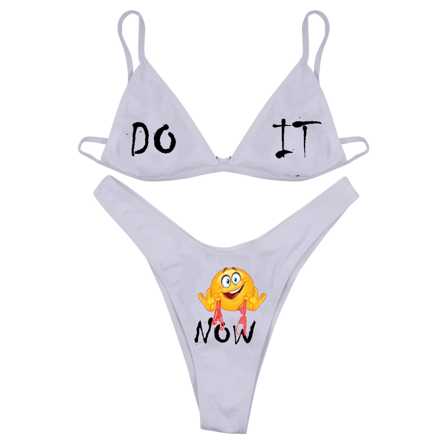 Stylish DO IT Printed Imported Sexy Super Babydoll Bra Panty Lingerie Womens Snap Crotch Lingerie V Neck Sleepwear Swimwear Honeymoon Wedding Night Halloween Valentine Gift White-image-28