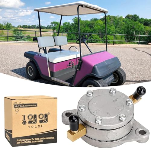 10L0L Fuel Pump for EZGO Marathon 2-Cycle Gas Golf Cart 1982-1988 & EZGO 1989-1990.5 Replacement for OEM 24233G1 Fuel Pump for 2-Cycle Engines