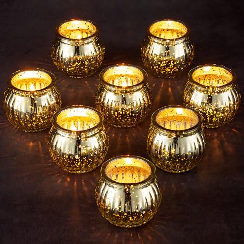 Romadedi Gold Votive Candle Holders Tealight cover