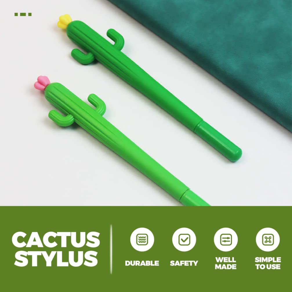 NUOBESTY Penne Gel Cactus 25 Pezzi in Argilla Polimerica per Studenti