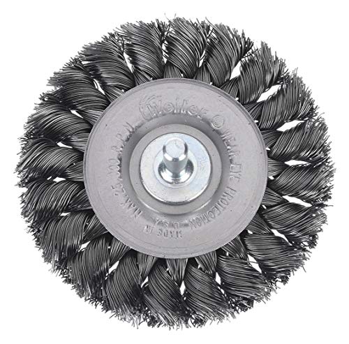 Knot Wire Wheel Wire Brush, Stem, 3-1/4