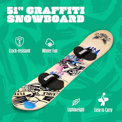 Flexible Flyer Wood Kids Snowboard