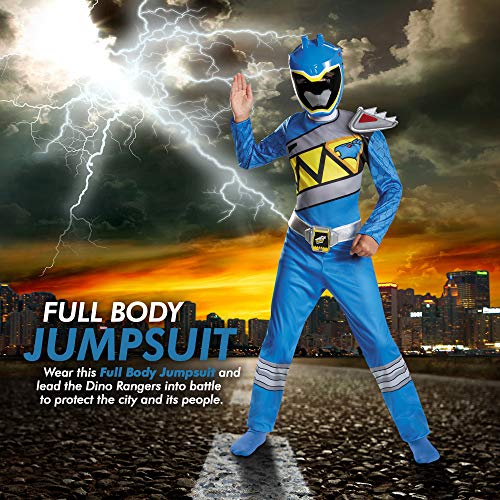Disfraz de Ranger Azul Dino Charge para niños talla 7-8 miniatura 6