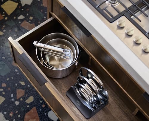 Casseroles inox à induction Joseph Joseph Space set de 3 pièces empilables et compactes