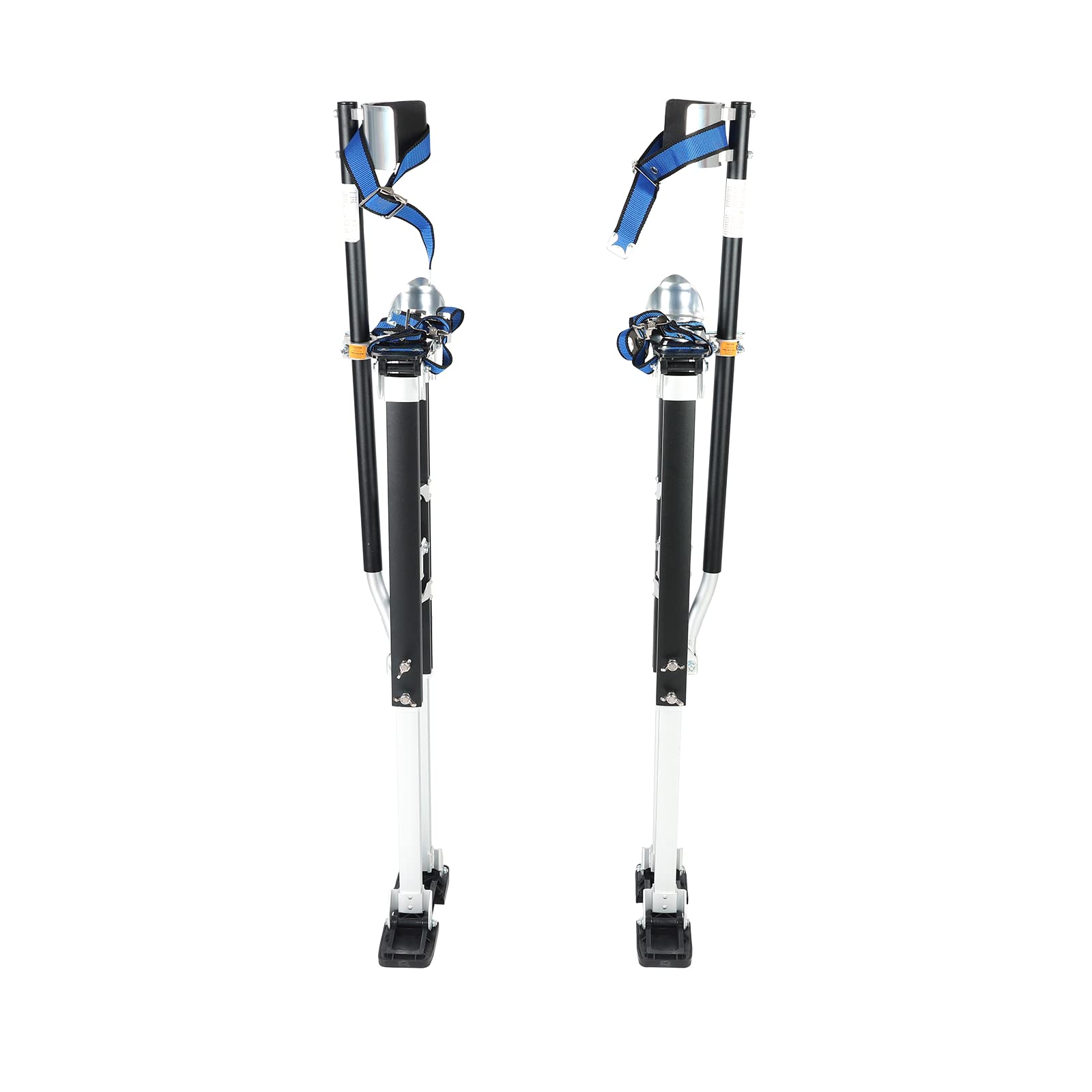 Trampoli in alluminio per cartongesso nero da 91,4 - 127 cm, con ginocchiere protettive Portabl regolabile per pittore a piedi e pittura