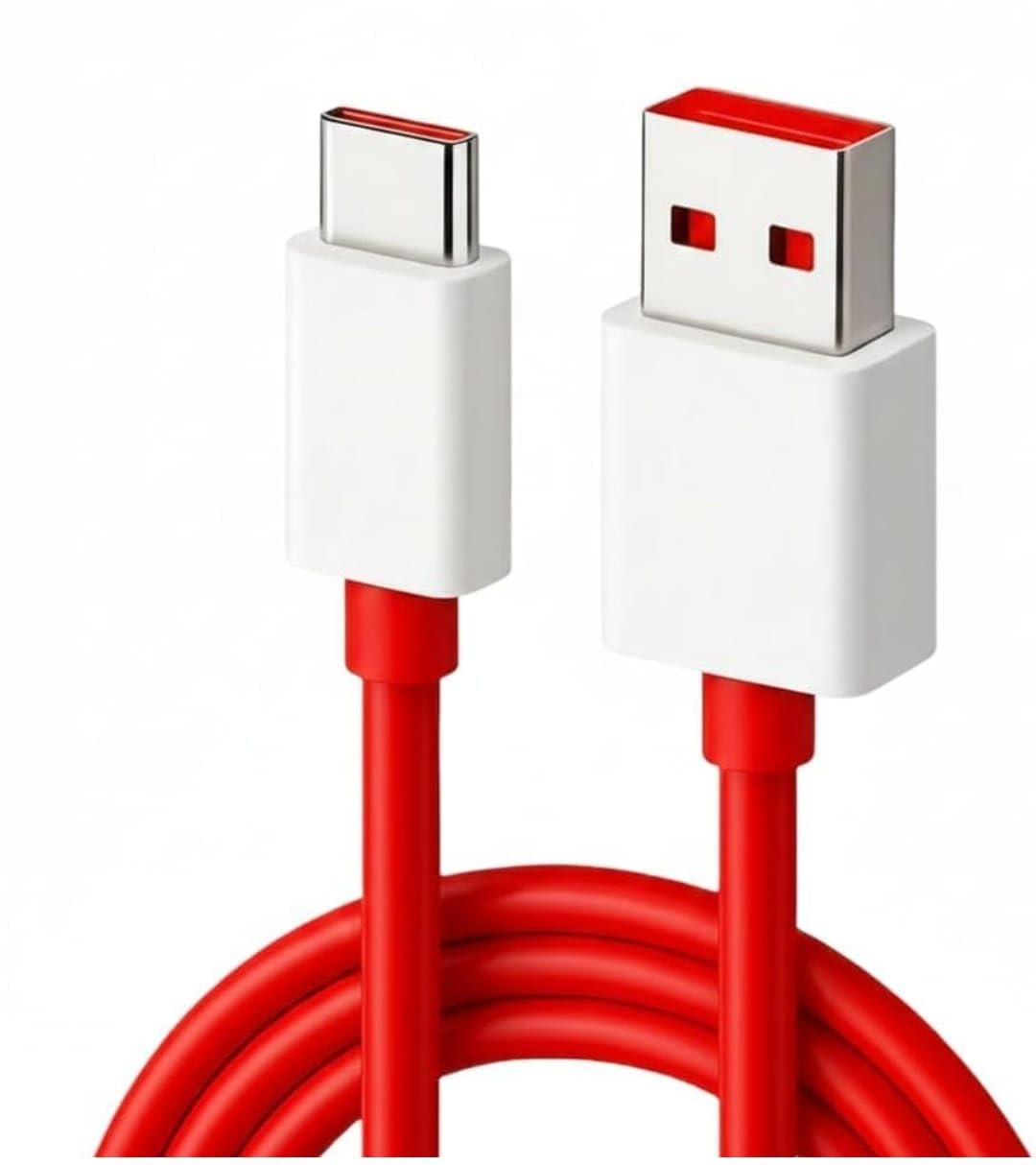 USB Type-C Fast Charging Cable | USB-A to USB-C Data Sync & Quick Charge Cable | Durable Tangle-Free Charging Cord for Android Smartphones, Tablets & USB-C Devices (Red, 1 Meter)-image-37