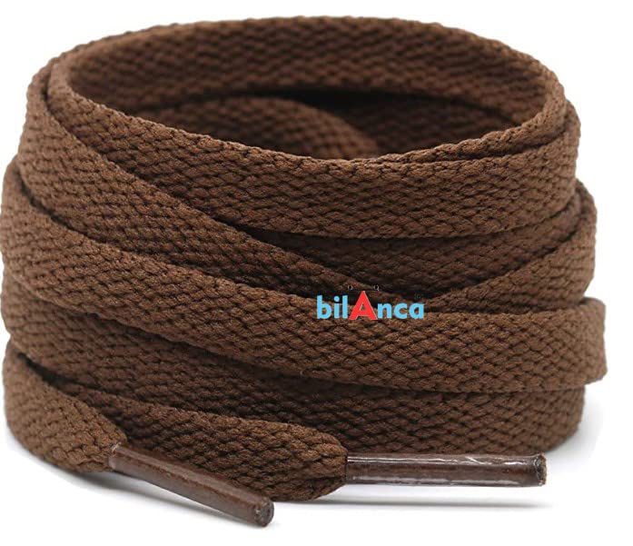 Image of 2 PAIRS Flat Shoe laces 48 Inches Wide Shoelaces for Athletic Running Sneakers Sports Shoes Boot Laces Strings (2 Pairs)