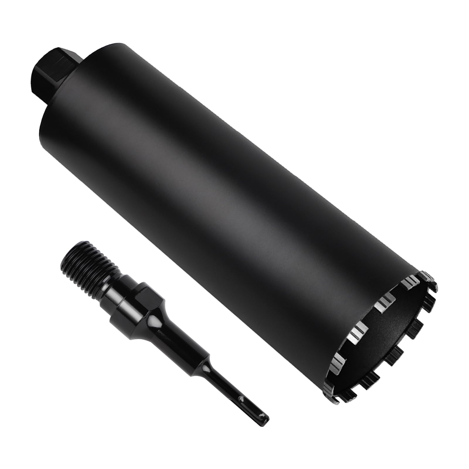 CPROSP 1¼" UNC diamentowa koronka wiertnicza z adapterem SDS Plus, koronka rdzeniowa DM 162 mm, L 420 mm, wiertło rdzeniowe do wiercenia w betonie, żelbetie, murze i kamieniu