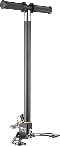 Miniatura 12 de VEVOR High Pressure Hand Pump, Airgun PCP Pump 4500PSI Stirrup Pump Air Rifle Filling Stirrup Pump (30MPA)