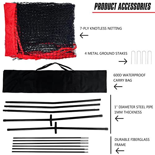 12X9Ft Collapsible Barricade Backstop Net, Protetive Screen With Carry Bag,Outdoor Basketball, Soccer, Lacrosse, Baseball, Softball, Barrier Netting For Backyard/Park #TOP1