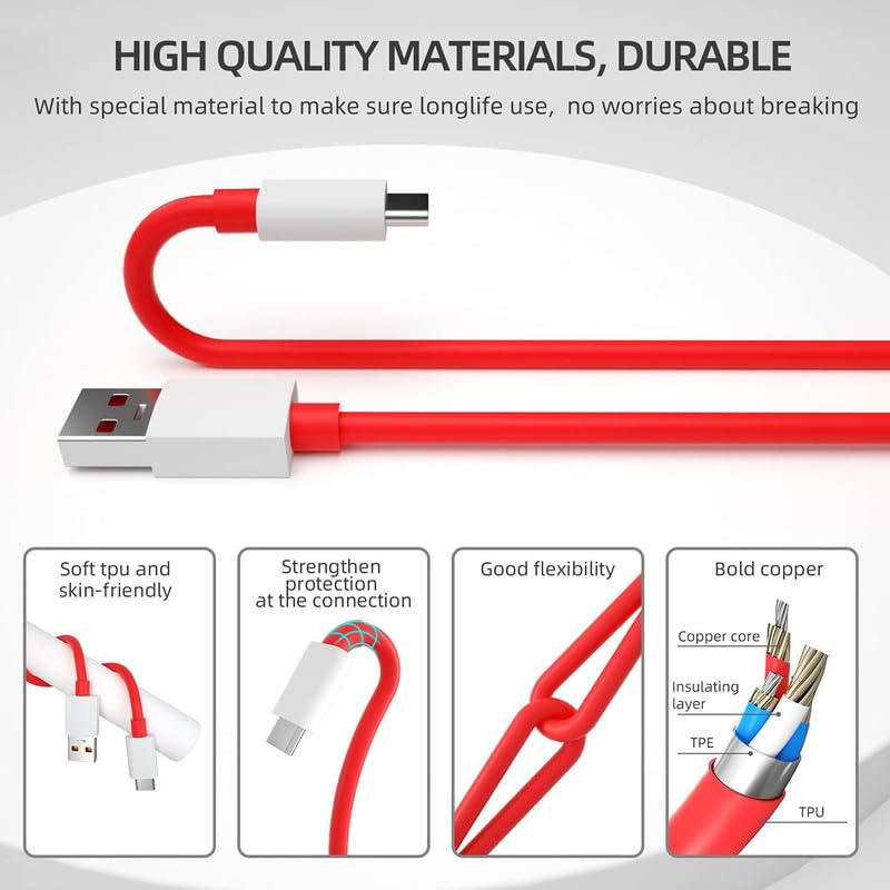 Image of Realme 65W Super Vooc Charge, Data Sync Fast Charging Type-C Cable Compatible for Realme XT, Realme XT 730G, Realme X2, Realme C12, Realme 6 Pro, Realme Narzo 20A, Realme 7, Realme 7 Pro -UXX
