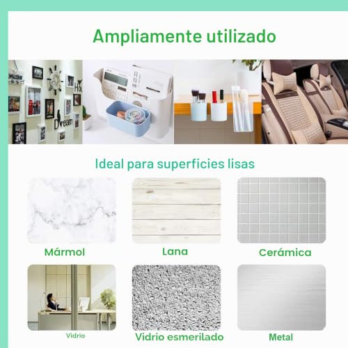 Miniatura 4 de Teuvo Belcro Adhesivo, 11 Cm De Ancho Y 2m De Largo Belcro Adhesivo Doble Cara Para Arreglar, Organizar Y Unir Objetos En El Hogar Y La Oficina