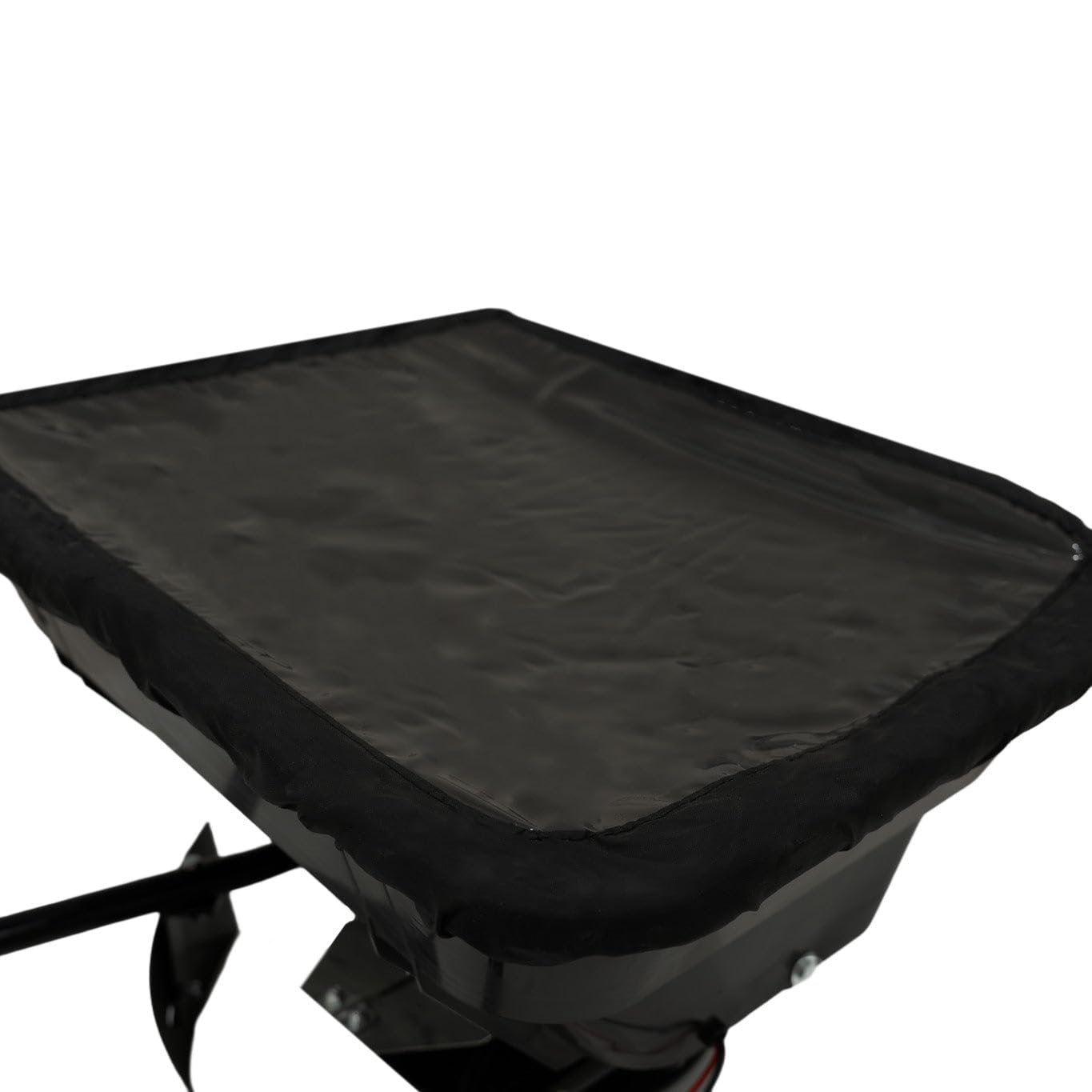 Épandeur Remorqué à Engrais Pour ATV Quad 12 V Capacité de Trémie 45,3 L 38 kg 560 TR/min Tractage Pour Sable Graine Sel Épandage Réglable 1490m² [Déflecteur & Housse de Pluie INCLUS]