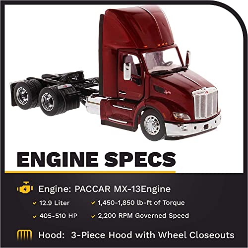 1:50 Peterbilt 579 UltraLoft Day Cab SBFA Diecast Masters miniatura 3