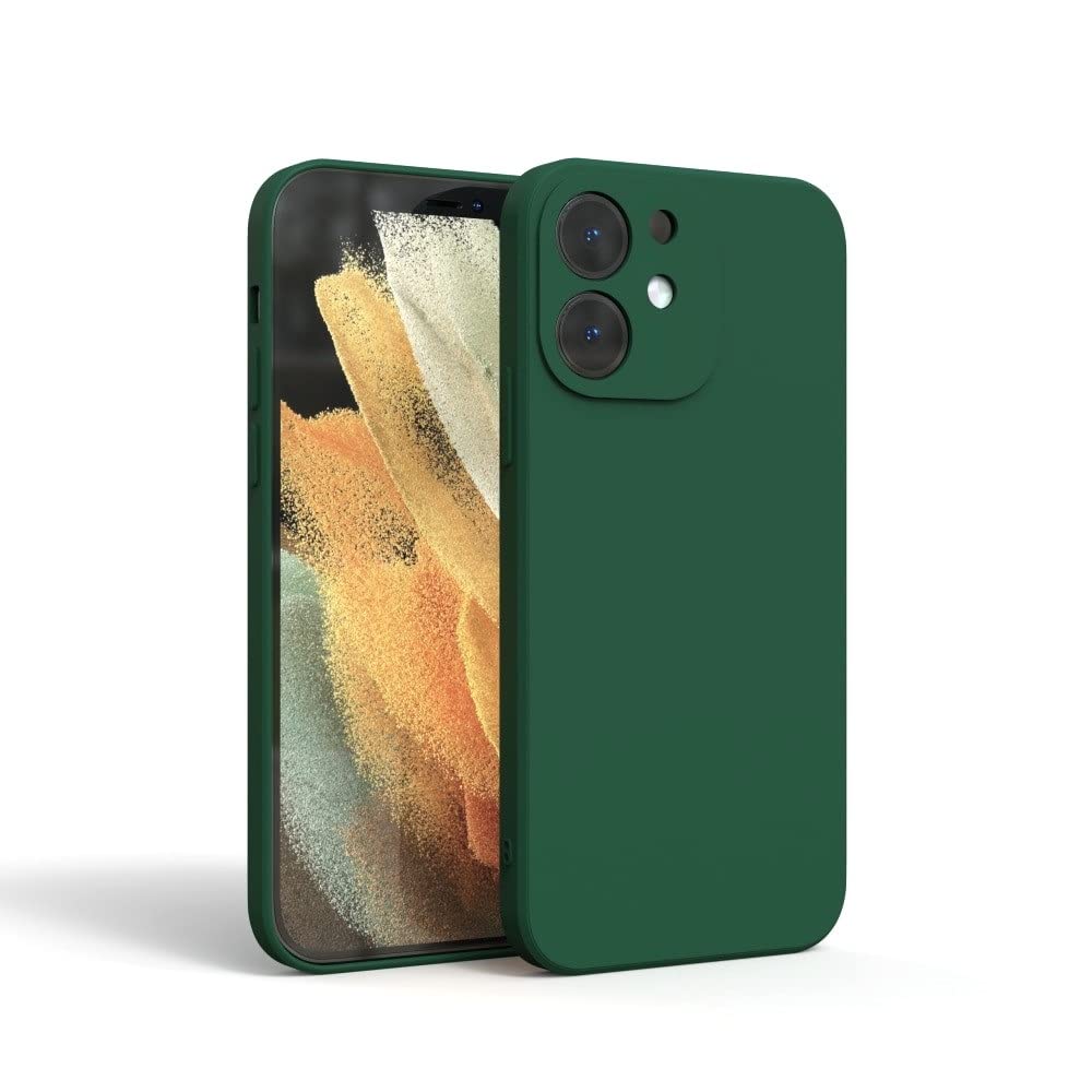 MOBITUSSION Shockproof Flexible Matte Liquid Silicon TPU Camera Protection Back Cover Compatible for iPhone 12 (Dark Green) (B08QW12PJY) Amazon Price History, Amazon Price Tracker