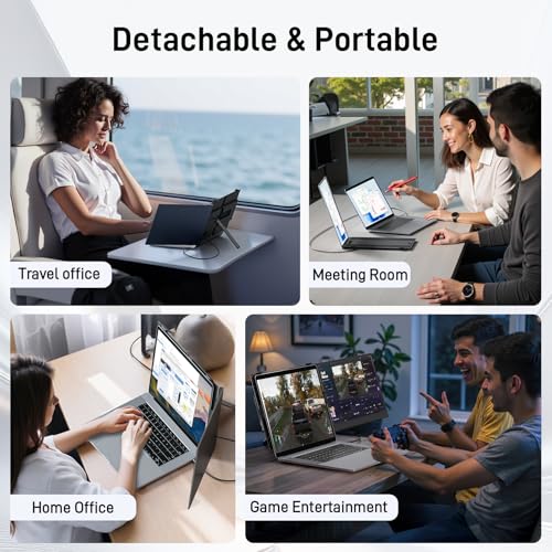 Image of Vixtan Laptop Screen Extender 15.3 inch FHD 1080P Portable Dual Monitor | 1.7lbs Ultra-Light & Ultra-Slim, USB-C Plug & Play No Driver, Fits 13-17 inch Laptops, Win /MacOS /Chrome /Android, Aluminum Alloy