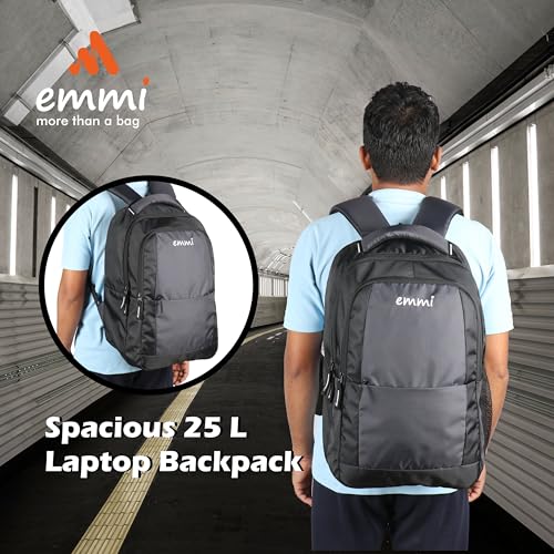 Image of Emmi Liver Laptop Backpack 25 L | Weekend Travel Bag For Men and Women | Carry On Bag For College and School Students | Water Repellent | 18 Months Warranty