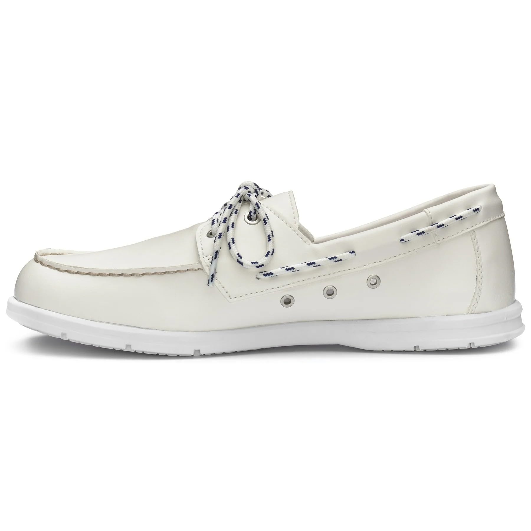 Sebago Jackman, Men's Boat Shoe, White, 44 EU, White., 10 UK