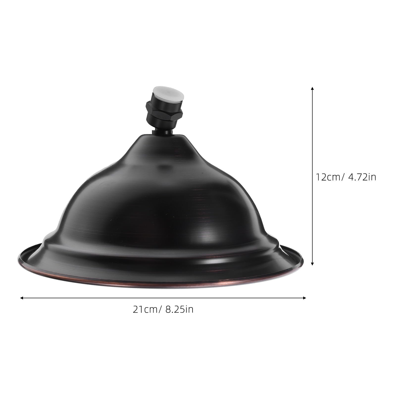DOITOOL Cabezal de Ducha Vintage de Cobre Diseño Grande en Forma de Campana para Baño, Rociador de Ducha Amplia Cobertura y Estabilidad Estructural, Adecuado para Familias y Uso Matutino