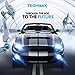TECHMAX H11/H9/H8 9005/HB3 Bulbs Combo - 800% Brighter 6500K, Xenon White with Cooling Fan, 1:1 Size Front Light Bulb，Fog Light Bulb, Pack of 4