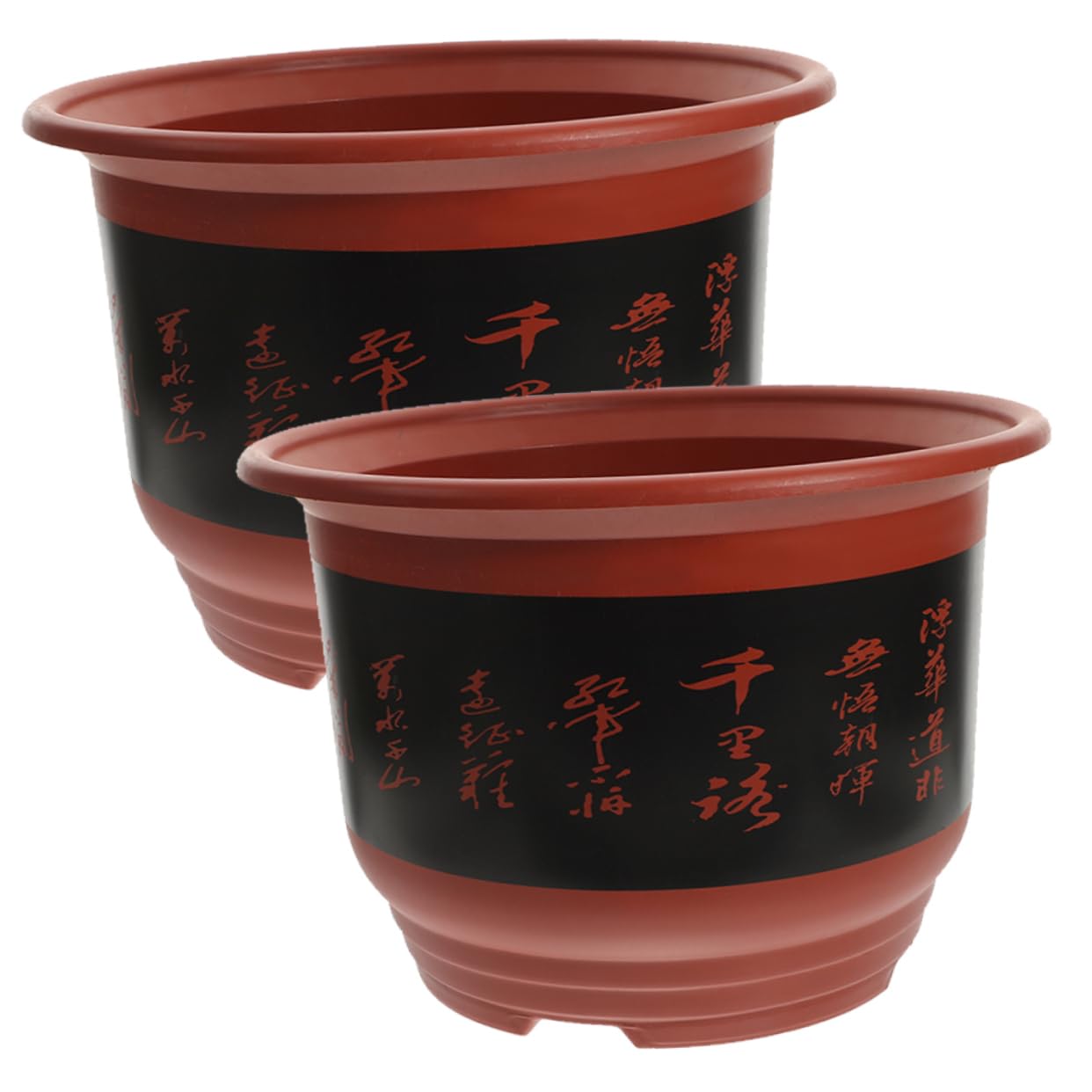 2pièces Pots à Orchidées Plastique Jardinière pour Plantes Succulentes Et Cactus Drainage Couleur Brique pour Intérieur Et Extérieur