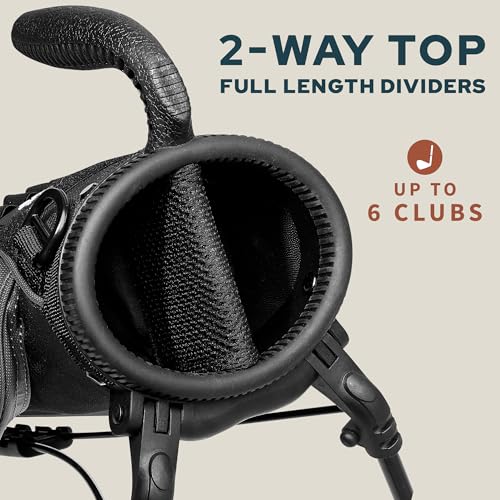 Image of Sunday Golf Loma Bag - Lightweight Golf Bag with Strap and Stand - Easy to Carry Pitch n Putt Golf Bag - Stand Bag for The Driving Range, Par 3 and Executive Courses, 31 Inches