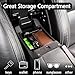 Black Armrest Storage Box Center Console Organizers Phone Tray with Mat and Logo Fit for Volvo S60 S60L V60 XC60 2009-2017