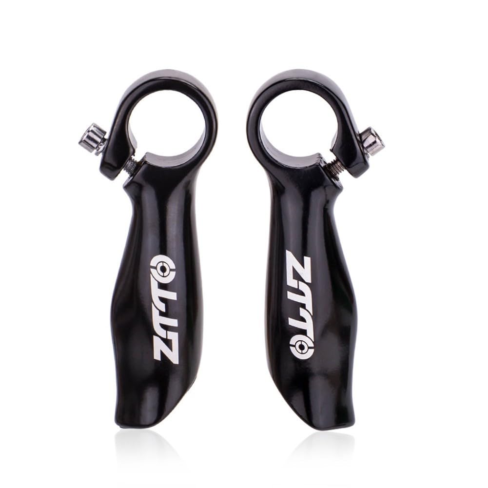 Extremos de manillar de bicicleta de montaña de aleación de aluminio, empuñaduras ergonómicas para bicicletas de 22,2 mm para reducir la fatiga de conducción, 1 par, color plateado