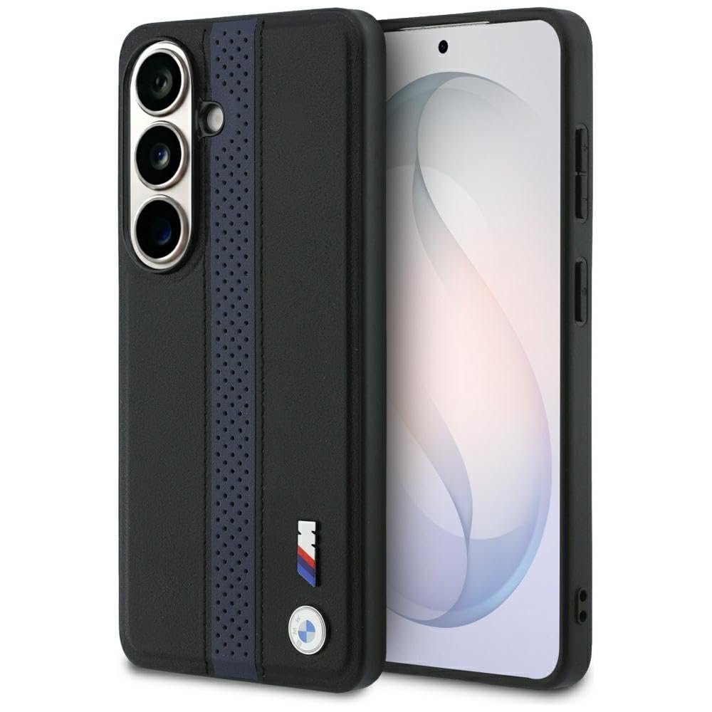 CG MOBILE BMW perforowane paski logo kompatybilne z MagSafe etui do iPhone Samsung Galaxy S26 (niebieskie)